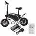 TelDen Folding Electric Bicycle Smart E-Bike Powerful Motor Waterproof Ebike with 12 Mile Range  Collapsible Frame (US STOCK) - B07DW4MSGX